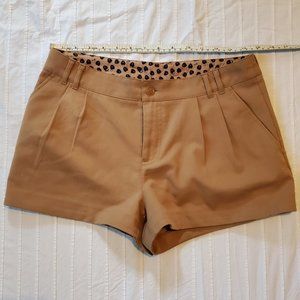 H&M, Khaki Women's High Rise Short Shorts, Size &